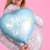 Mom to be plavo srce balon Mom to be plavo srce balon