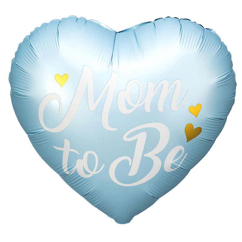 Mom to be plavo srce balon Mom to be plavo srce balon
