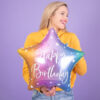 Ombre zvezda balon happy birthday Ombre zvezda balon happy birthday