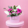 Roze gerber flower box Roze gerber flower box